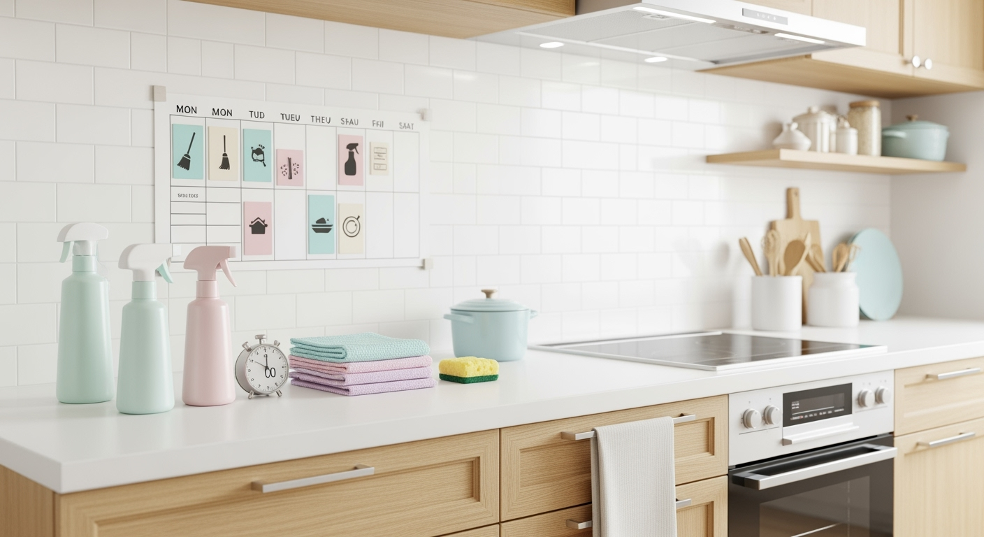 毎日3分で油汚れが溜まらない！30代40代が実践する「曜日別」キッチン掃除術