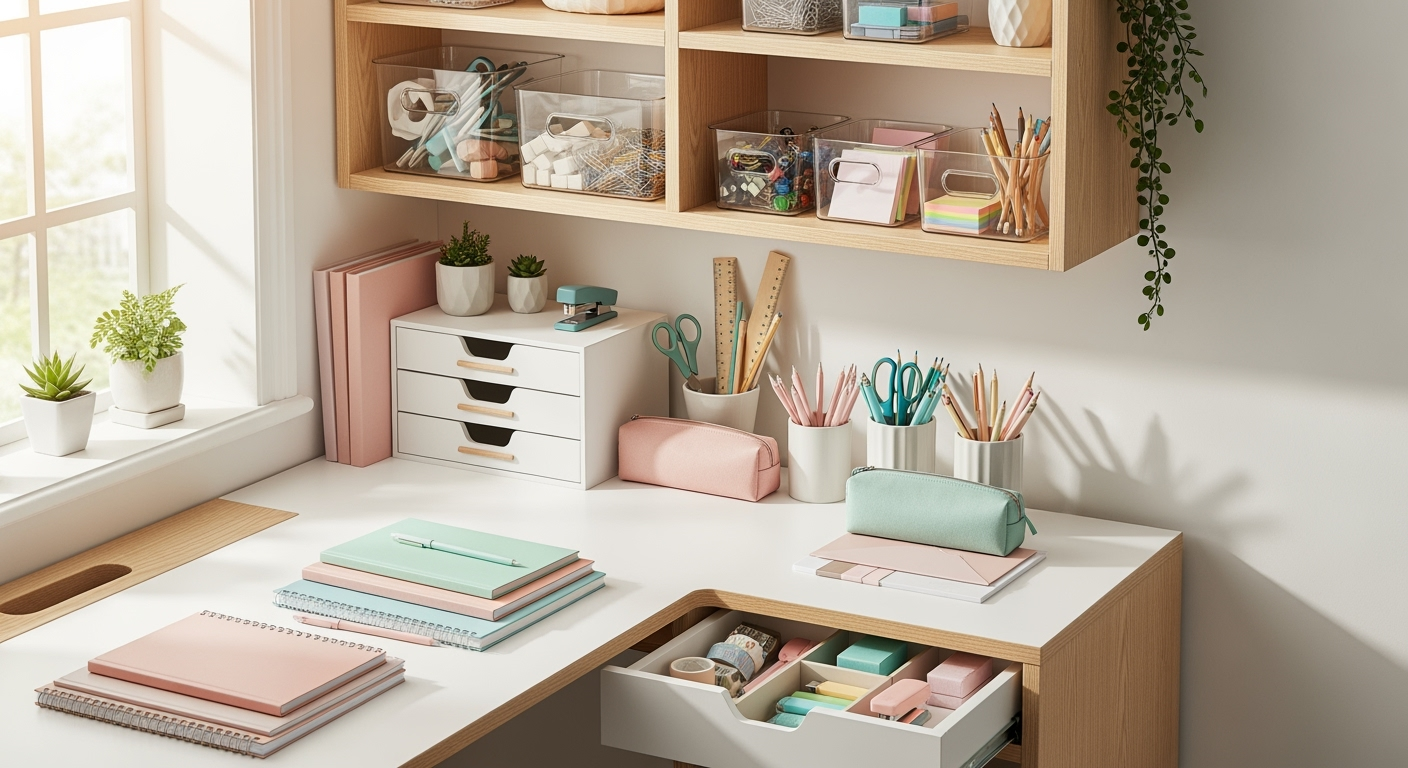 増え続けるプリントと学用品が劇的に片づく「A4×3層」収納法