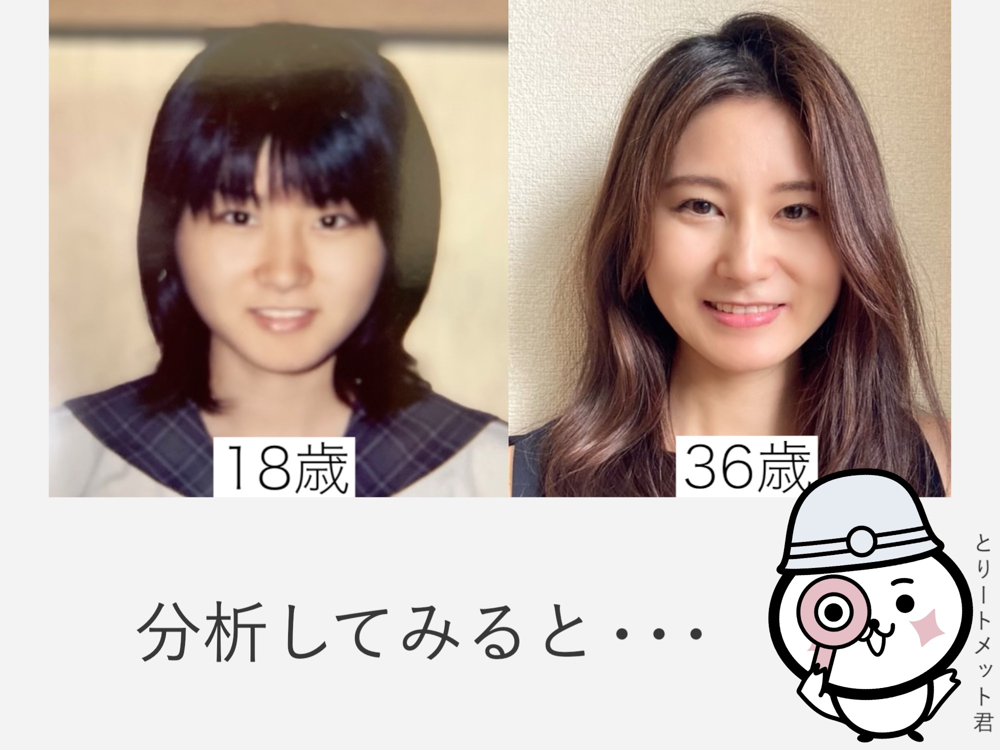顔の比較画像