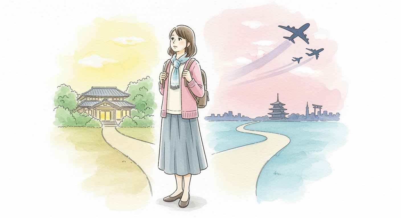 一般的な女性像と、旅に出会う
