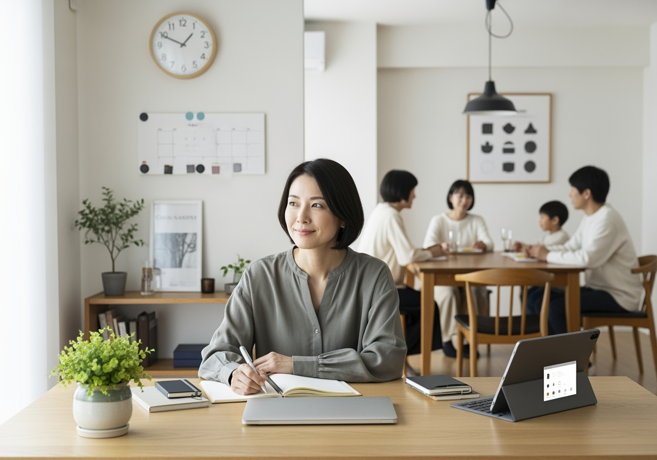 仕事と家庭の現実に合わせる：ズレない工夫