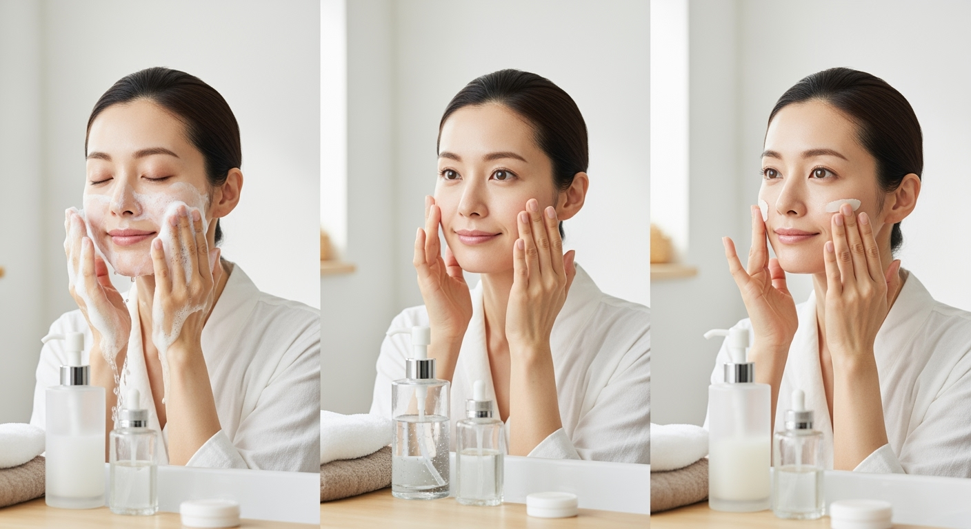習慣1：洗いすぎない・補う・守る、の3ステップ保湿
