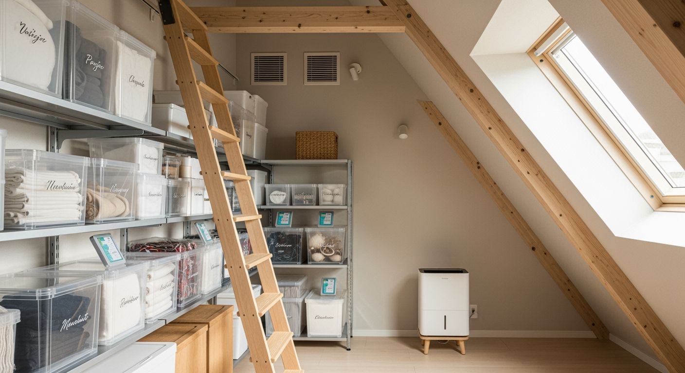 大切な物を劣化させない！屋根裏収納の正しい使い方と6つのチェックポイント