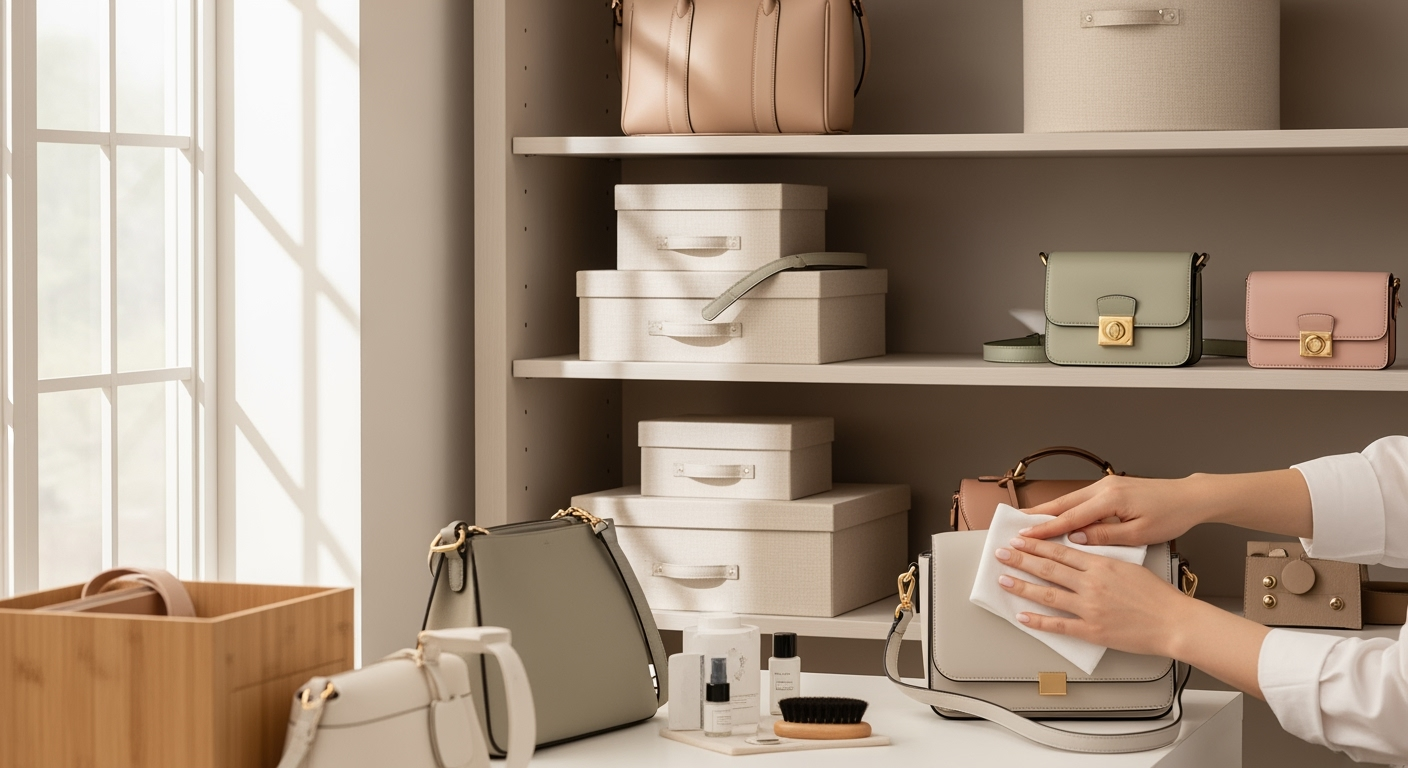 梅雨前にやるべき！バッグの黄変・型崩れを防ぐ保管術と素材別お手入れ法