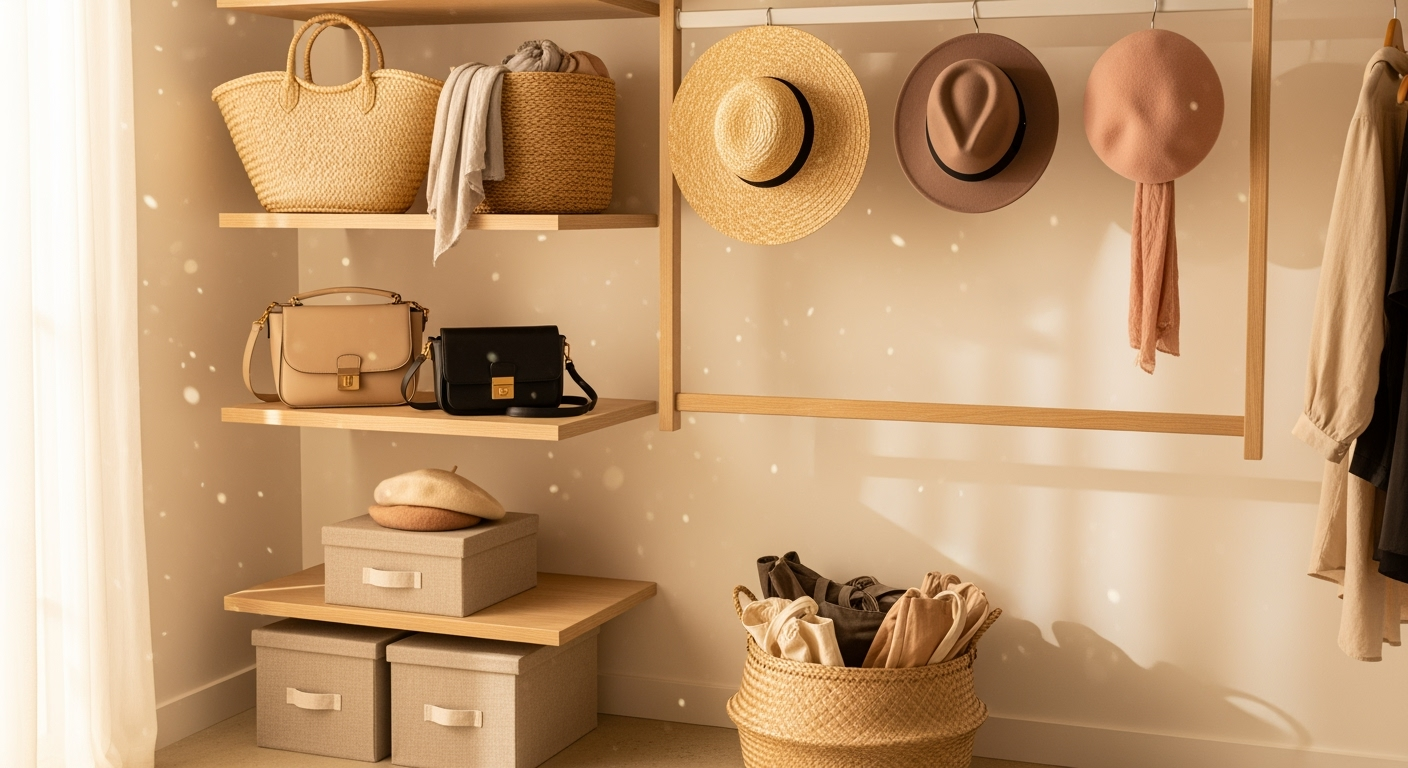 30代・40代が知らない！毎朝5分短縮できるバッグと帽子収納の3つのコツ