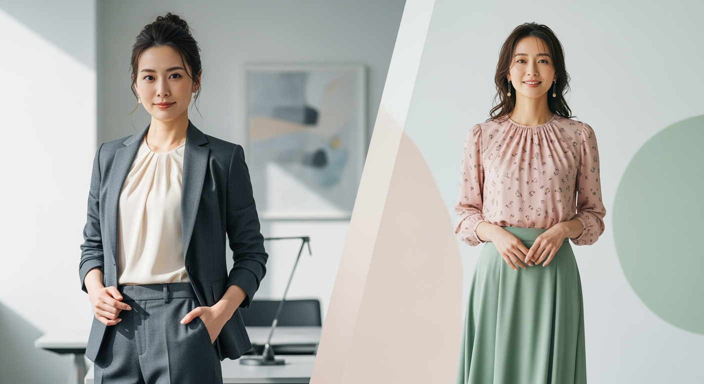 30代・40代女性が知らない「3軸ルール」で毎朝5分のビジネスカジュアル完成術