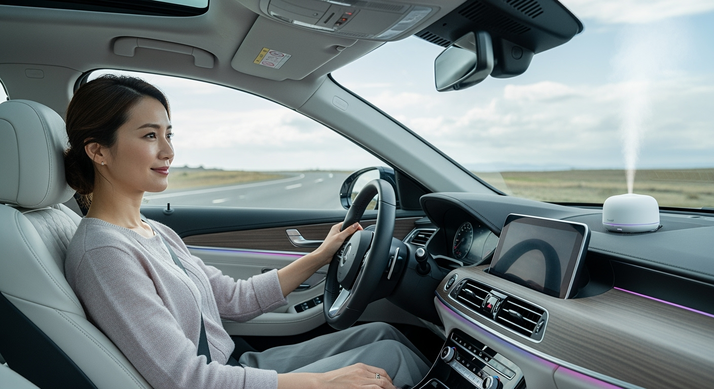 30代・40代の車時間が「自分だけの癒し空間」に変わるアロマ活用術