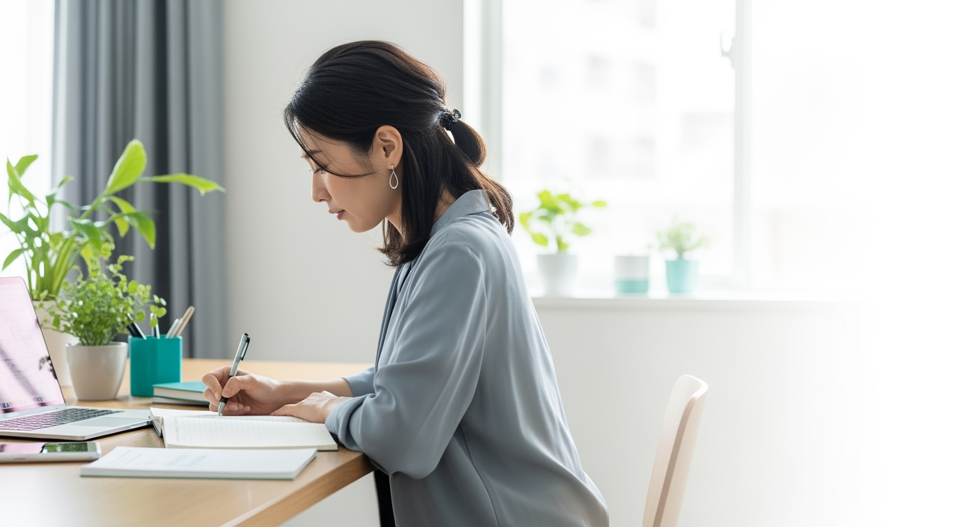 【やる気に頼らない】40代からの学び直し、1日10分×14日で続く習慣設計術