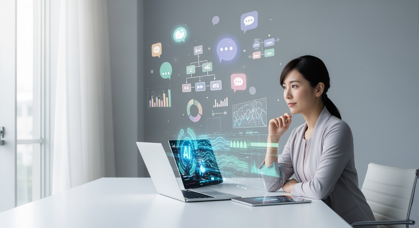 40代女性が1日1時間を生み出すChatGPT時短術：メール・議事録・企画が驚くほど楽になる3ステップ