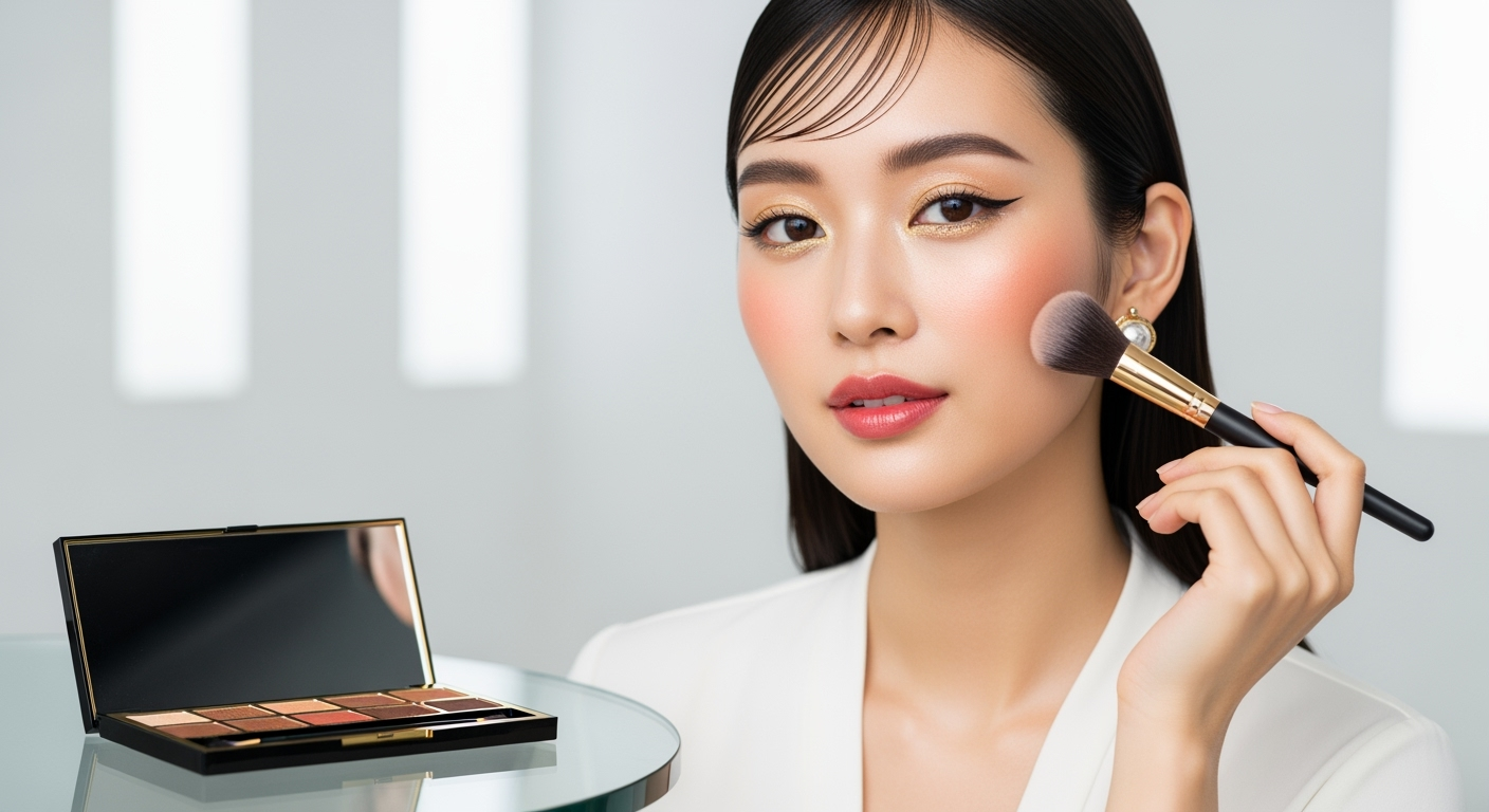 3分で印象チェンジ！40代の「中国メイク」ポイント使い｜眉・目元・リップだけで品よく今っぽ顔