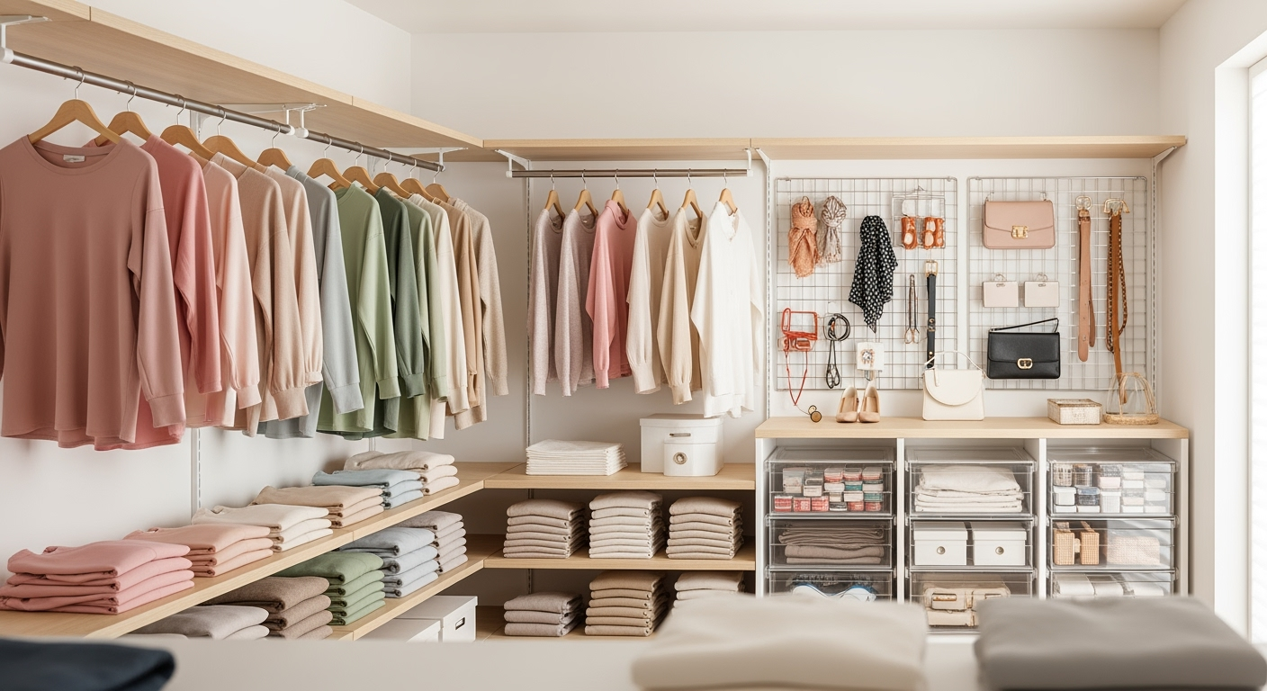 30代・40代の朝が10分短縮！「数・幅・動線」で服選び迷子を卒業する収納術