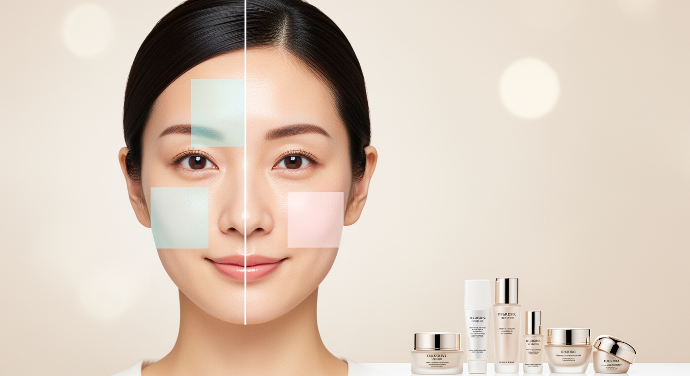 【混合肌のゾーン別ケア】TゾーンのテカりとUゾーンの乾燥を同時に解決する時短スキンケア術