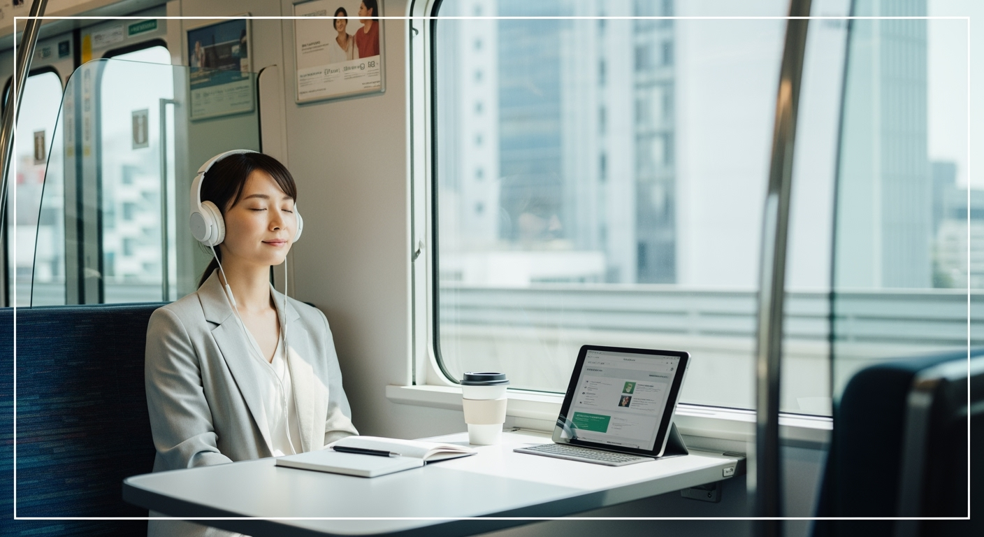 通勤時間を無駄にしない！10分単位でできる自分磨き術と三日坊主にならない続け方