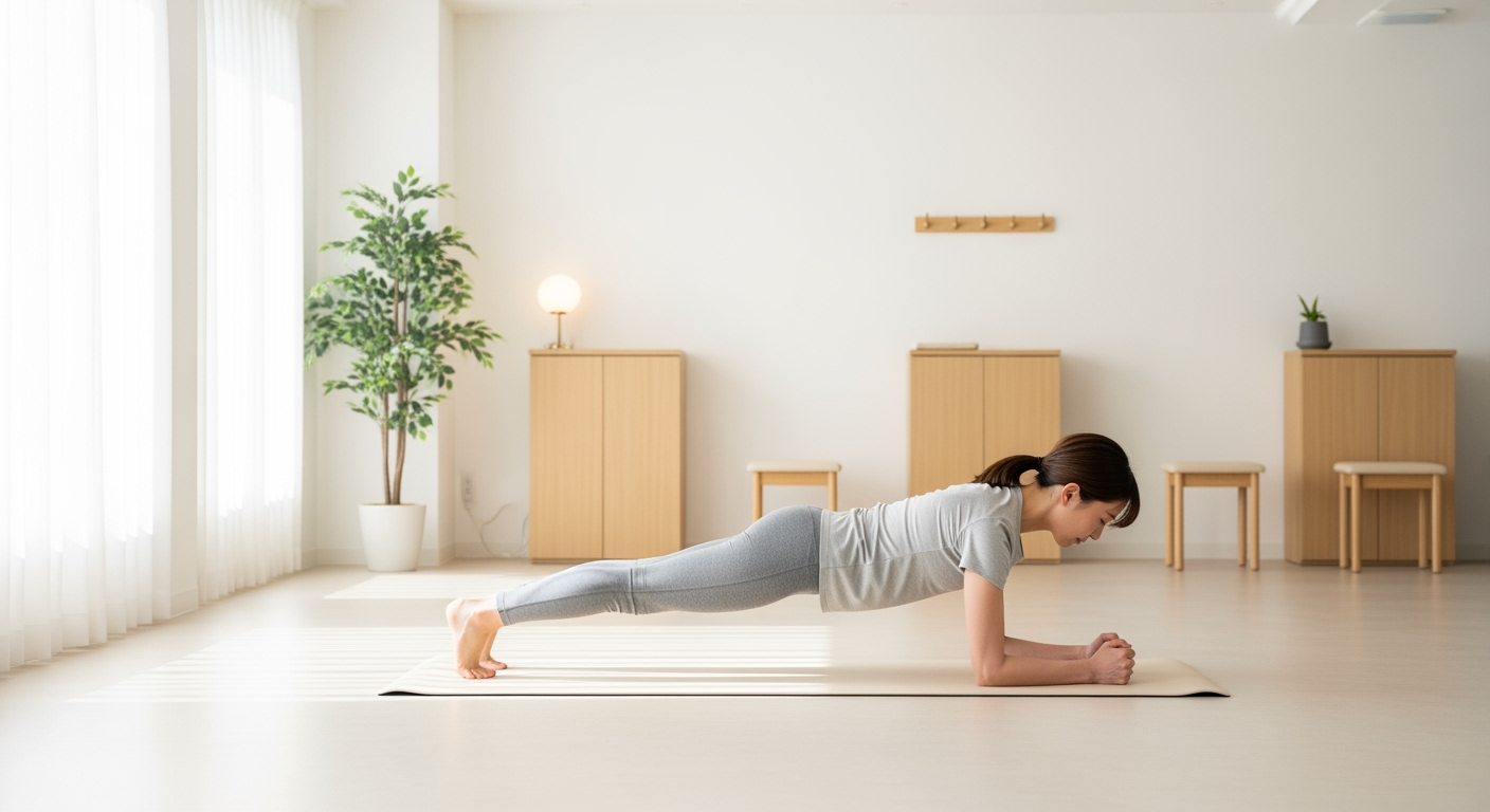 40代女性の肩こり・腰だるさに効く！週2回10分の体幹トレーニング基本メニュー