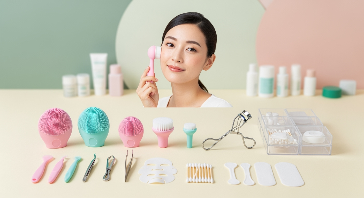 ダイソー美容グッズ110円で40代の肌が変わる！洗顔ブラシとメイクスポンジの正しい選び方