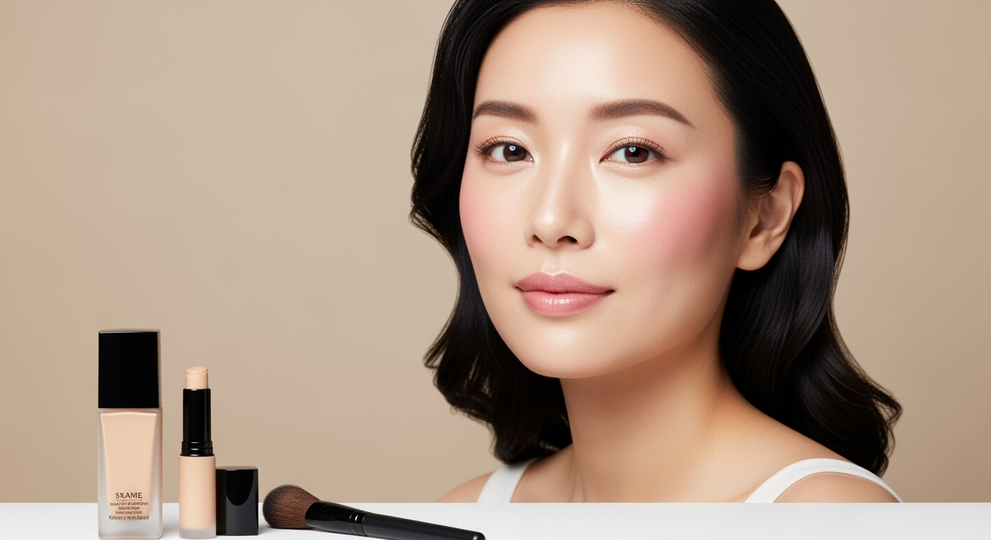 40代の「シミが薄く見える」光学メイク術—厚塗りしないで自然に均すテクニック