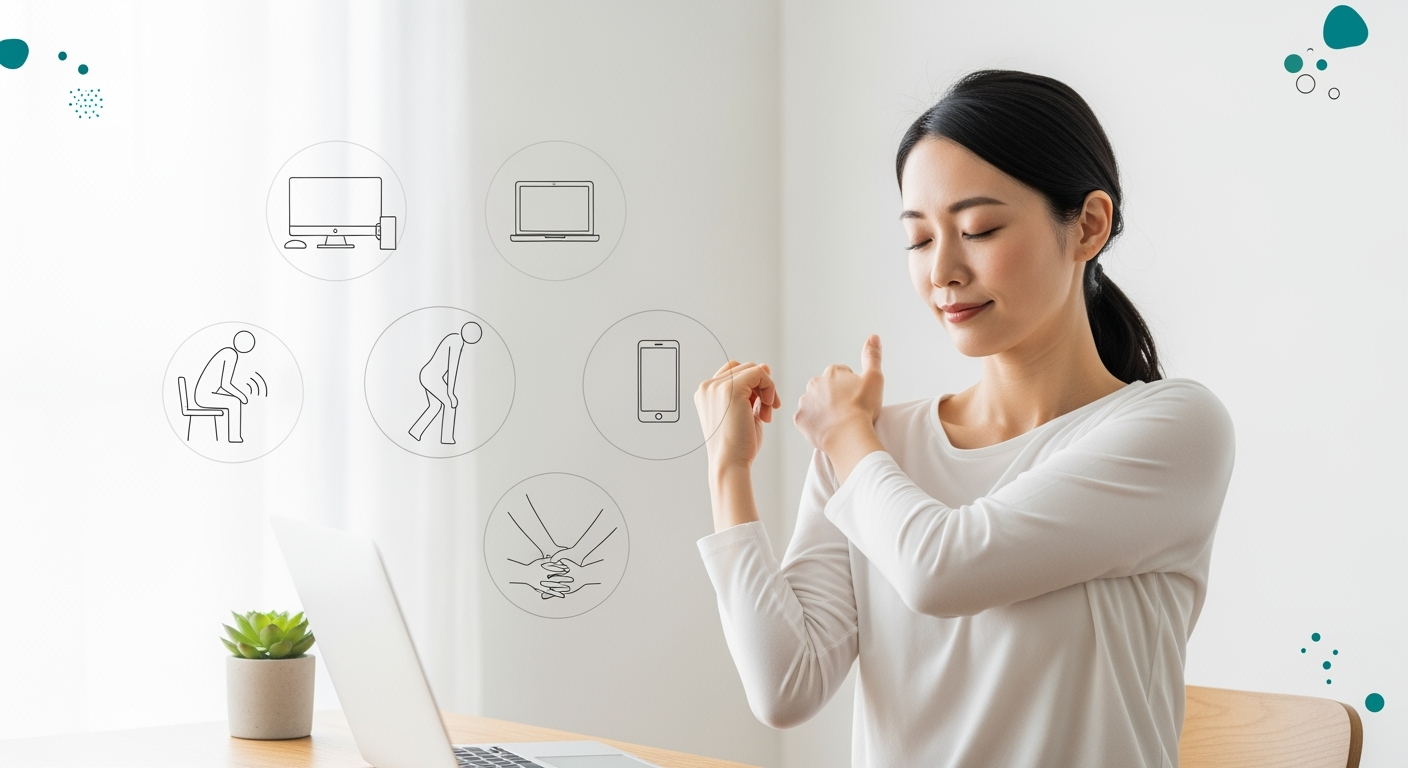 30代・40代のデスクワーカーが実践している「1時間2分」の肩こり解消法