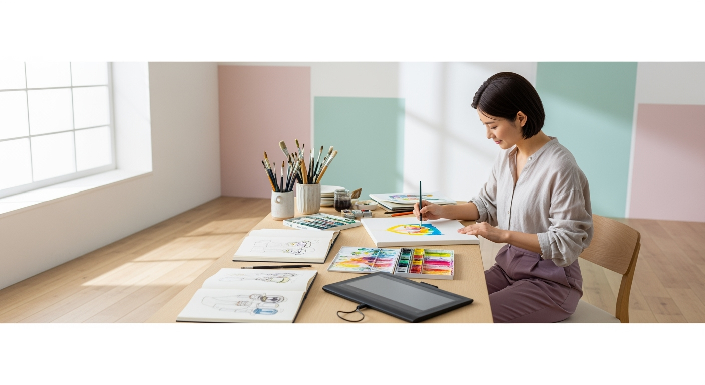 【30分で心を整える】絵を描くだけで気持ちが軽くなる40代女性の新習慣