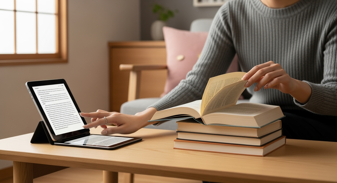 30代・40代女性の読書スタイル診断！電子書籍vs紙の本、あなたに最適な選び方
