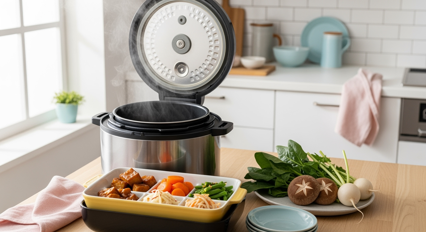 忙しい30代・40代必見！電気圧力鍋で平日夕食が10分で完成する時短おかず3品