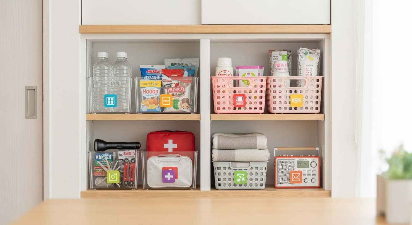 30代40代なら知っておきたい！災害時に10秒で避難できる防災用品の置き方