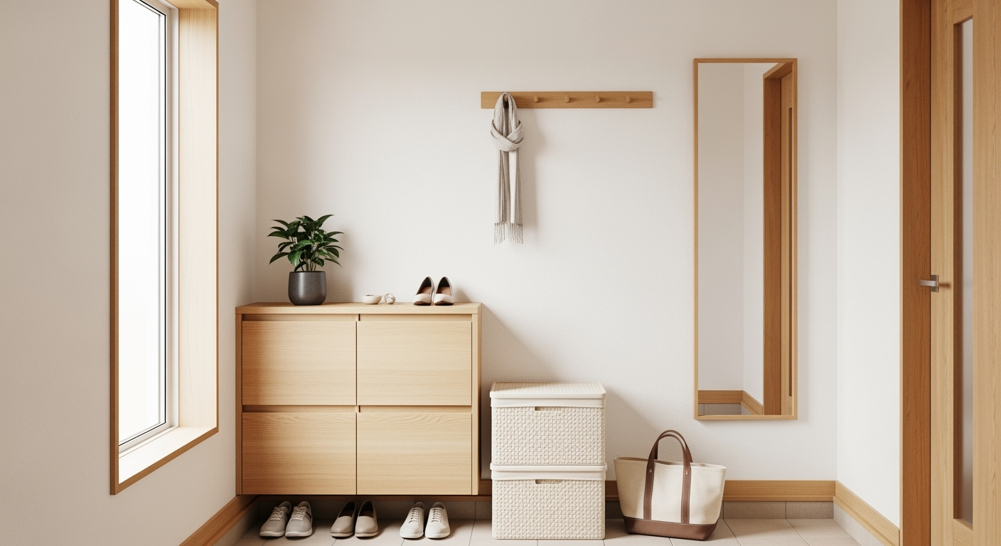 【3ゾーン収納術】玄関を1分で片づける動線づくり！来客にも好印象な整理のコツ