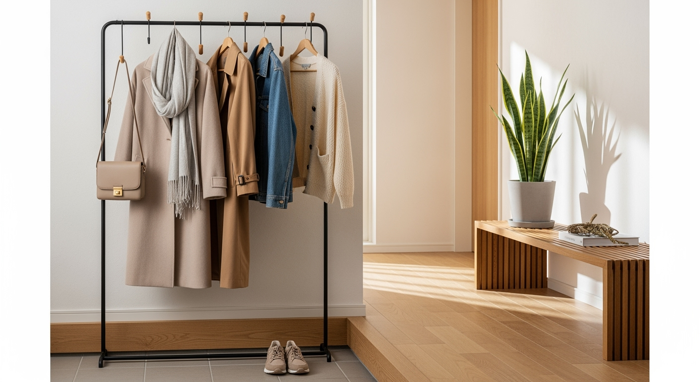 家族のコートが玄関で迷子にならない「60秒ルール」と湿気対策3つのコツ