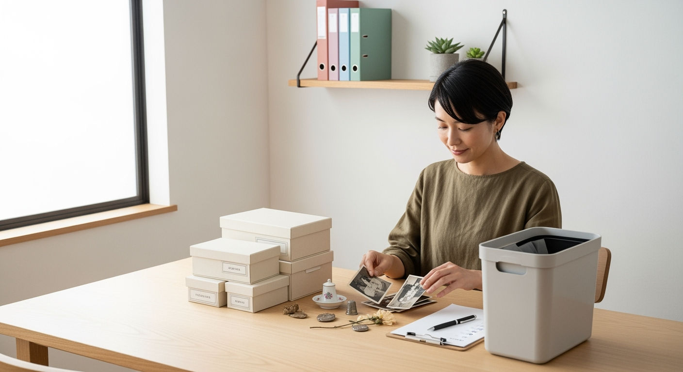【30代・40代】親の遺品整理で後悔しない5つの段取り│心を守る実例付きガイド