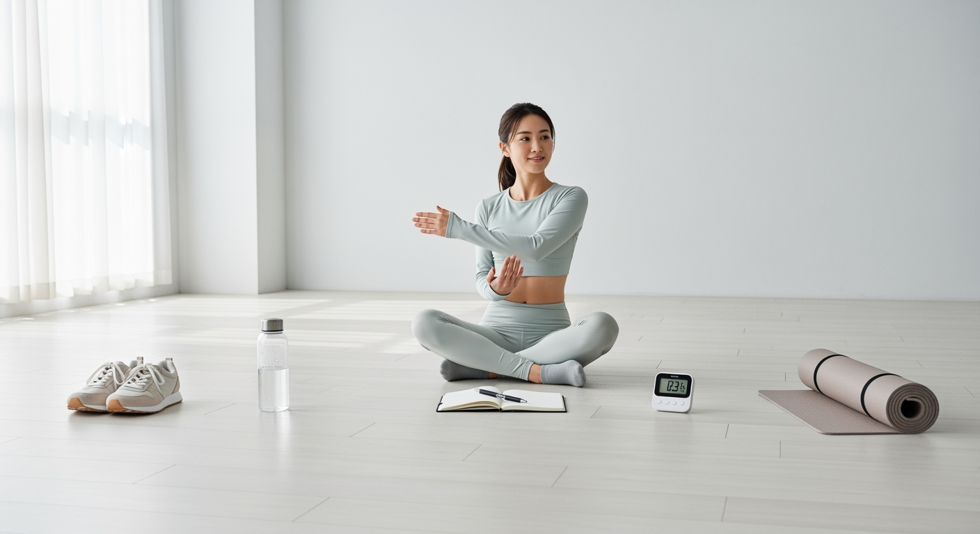 忙しい30代・40代でも平均66日で身につく！意思に頼らない運動習慣化5ステップ