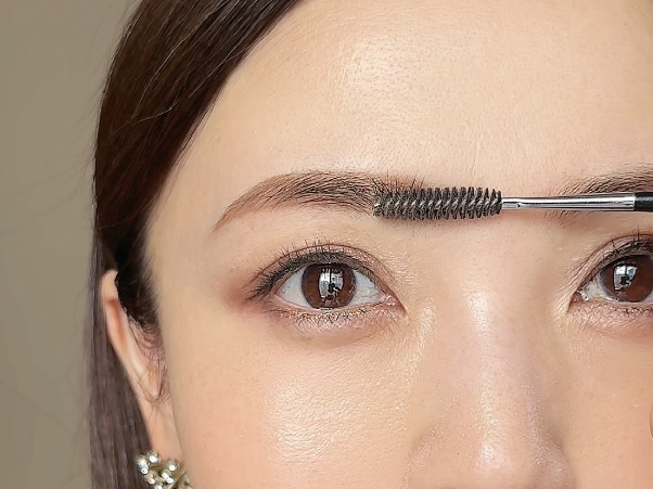 スクリューブラシでぼかす