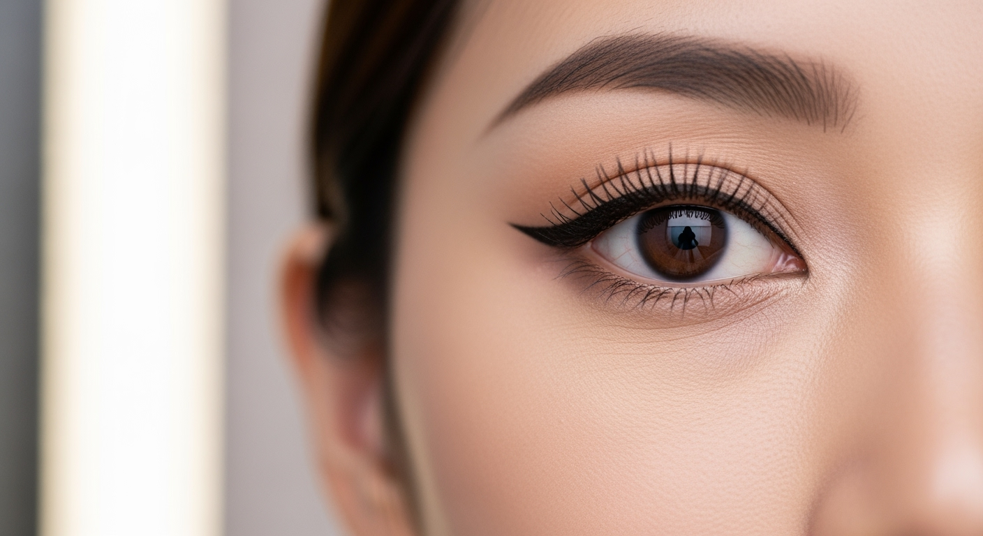 40代でもパッチリ目元に！アイライン0.5mmの法則とまつ毛すき間埋めテクニック