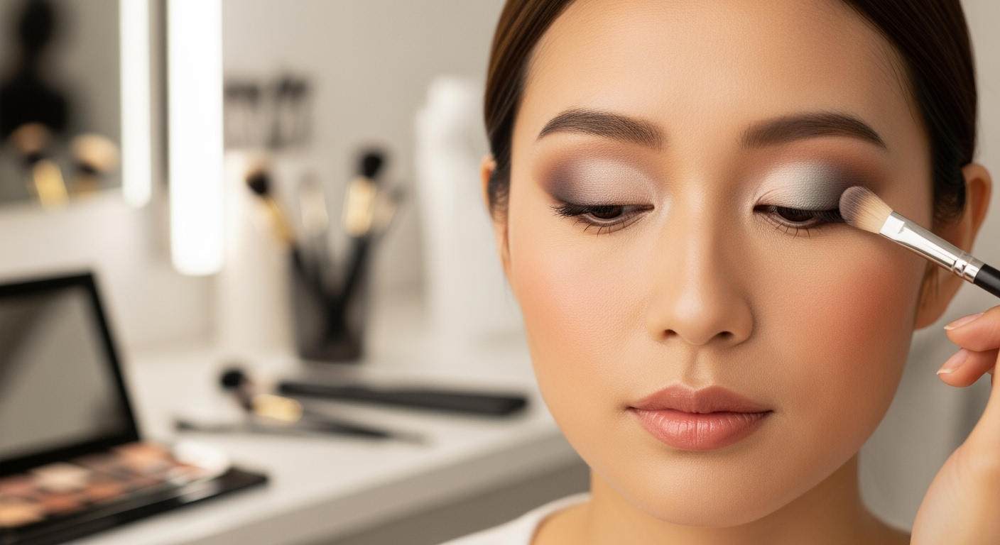 40代の目元が10歳若く見える「薄く仕込んでやわらかくぼかす」アイシャドウ術