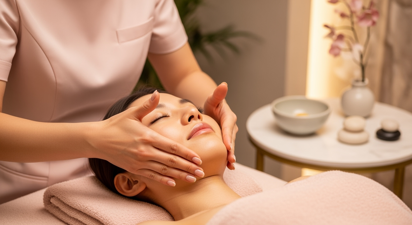 【40代でも5分】フェイスマッサージの正しい圧のかけ方｜血流アップする手技のコツ