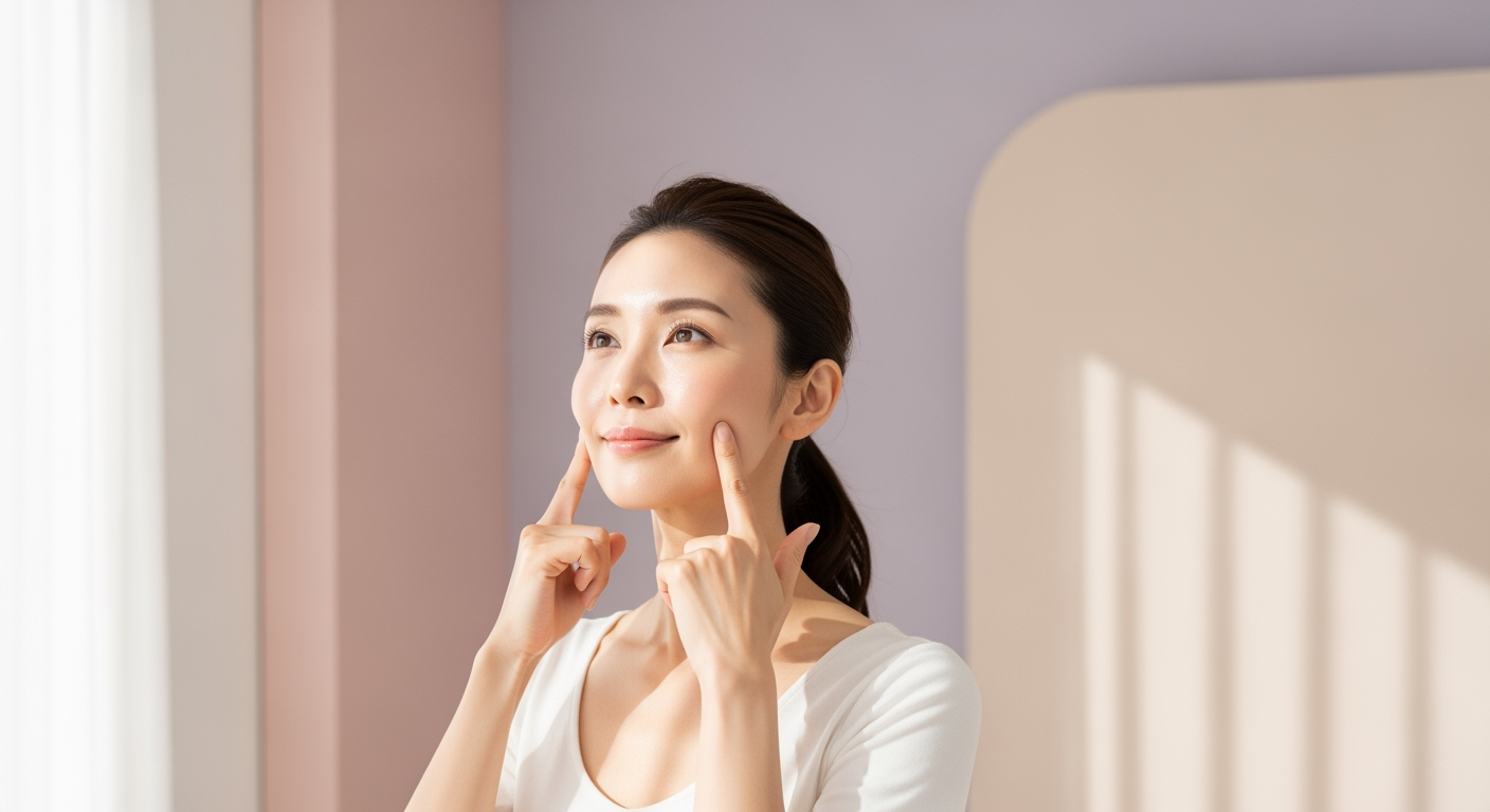 40代が知らない「頬のボリューム低下」の本当の原因と1日10分でできる表情筋ケア