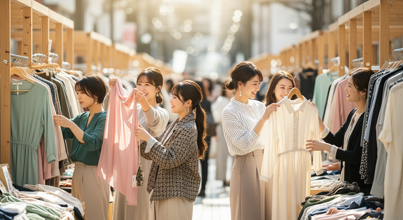 40代女性が古着市で30分以内に掘り出し物を見つける5つのチェックリスト
