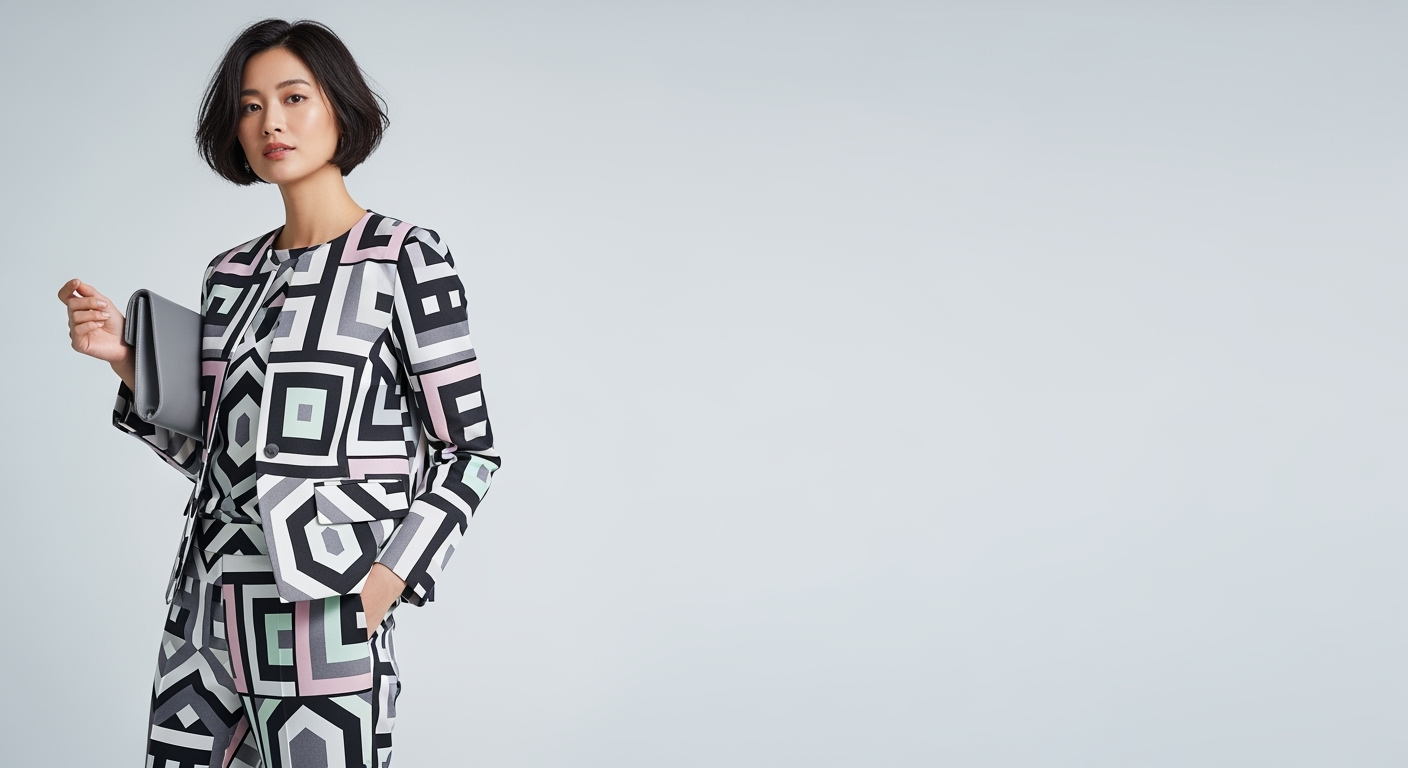 30代・40代が「上品見え」する幾何学柄の選び方｜視覚心理学で分かった3つのコツ