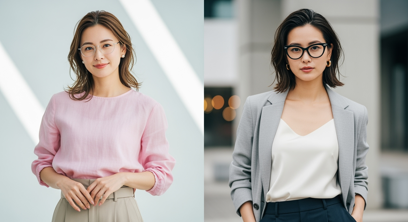 40代女性が3倍美人見え！メガネの選び方｜顔型別チェックリスト付き