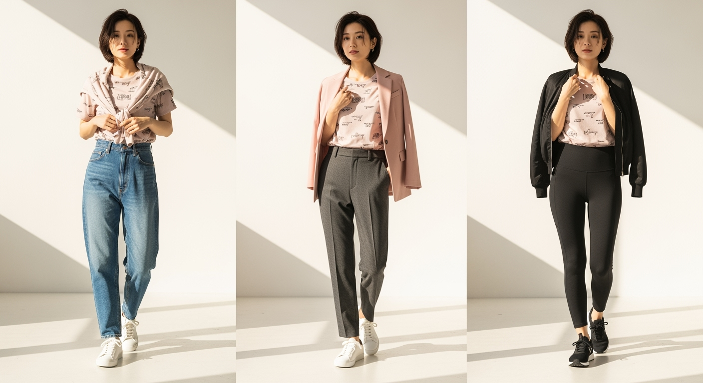 30代40代が「子どもっぽく見えない」プリントTシャツの着こなし術5選