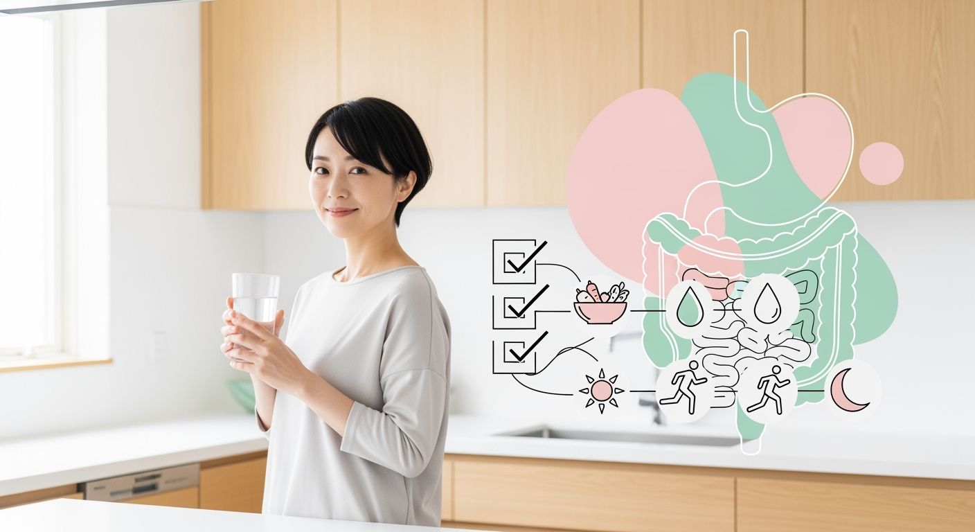 30代・40代女性の腸内環境セルフチェック！便通・肌・メンタルの意外な関係を5分で診断