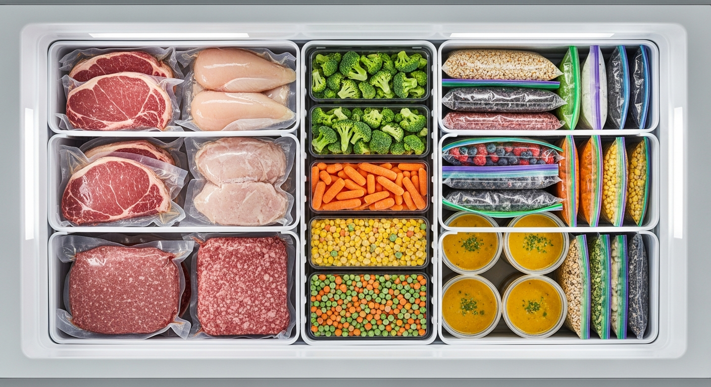 業務スーパーの大容量商品を食品ロスゼロで使い切る冷凍テク｜商品別保存期間一覧表つき