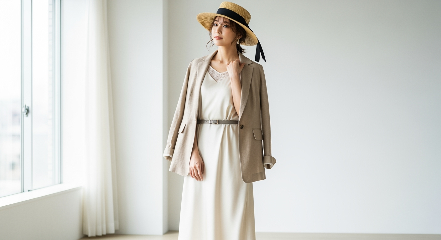 6〜8cmつばがコツ！40代が帽子で印象激変する「面バランス」の法則