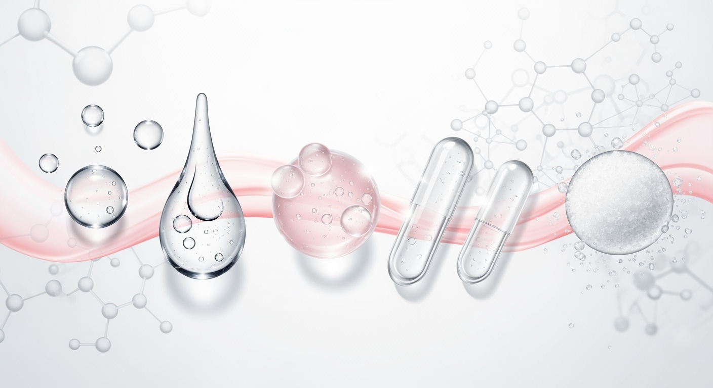 40代が知るべきヒアルロン酸の正しい選び方｜分子量別の違いと成分表示の見分け方