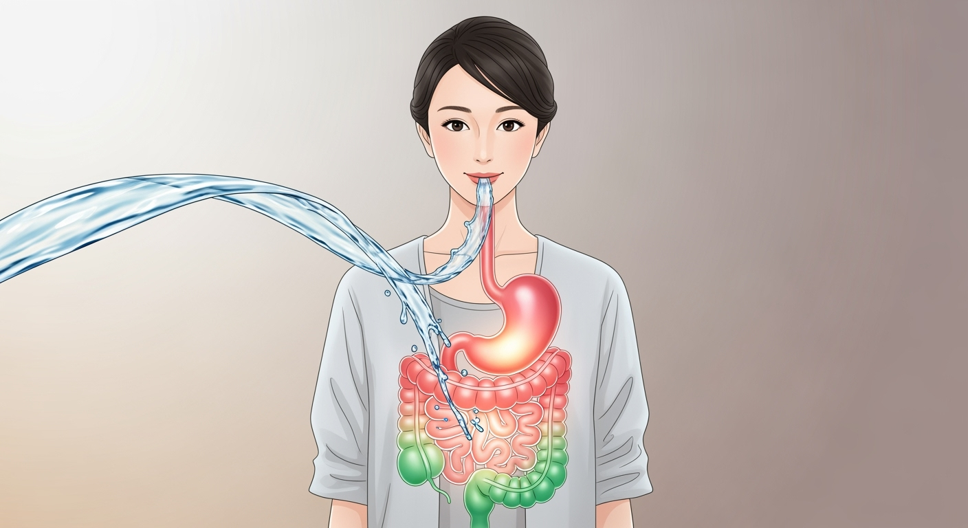40代女性の便秘、実は水分不足が原因？1日1.2Lの正しい飲み方で腸が変わる仕組み