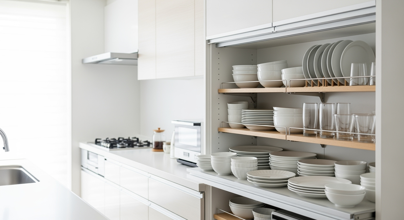 家族人数×枚数で決める！食器棚から3秒で取り出せる片づけ術