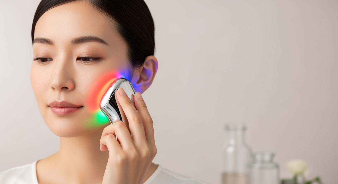 40代が知らないと損するLED美顔器の色別効果｜赤・青・近赤外の正しい選び方