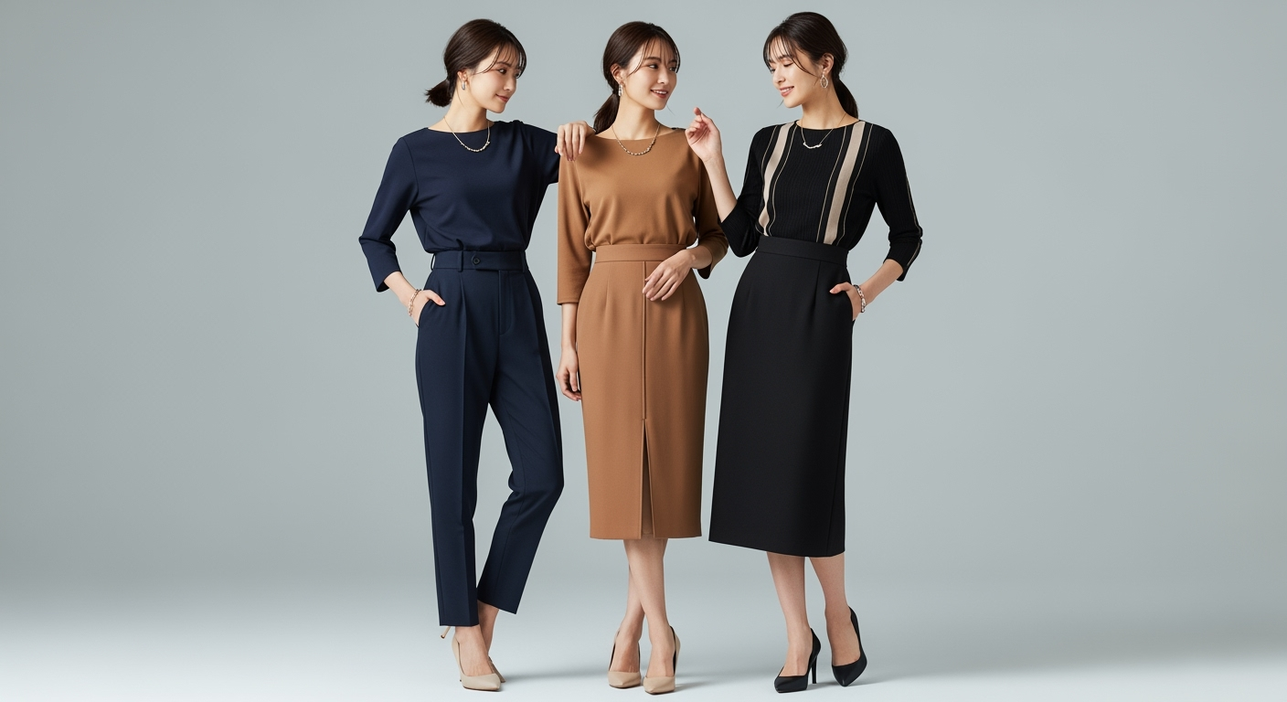 【3ステップ】40代でも脚長見えが叶う！ヒールなしコーデ術