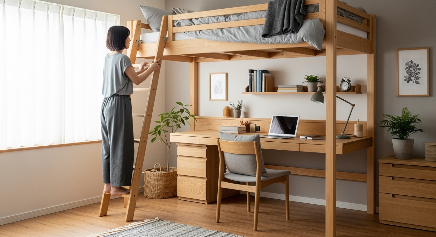 狭い部屋でも快適に！ロフトベッド選びで後悔しない7つのチェックポイント