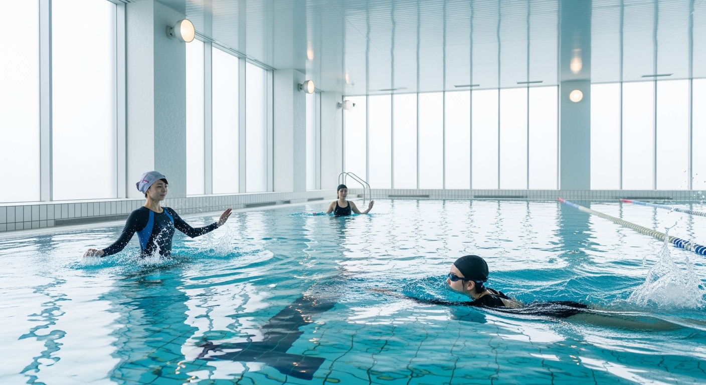 40代でも関節を痛めない！水泳・アクアビクスで全身を効率的に鍛える始め方