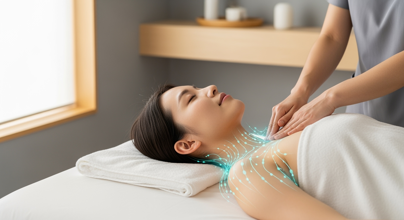 30代40代の夕方の脚の重さ・顔のもたつきに！5分でできるリンパマッサージの正しいやり方