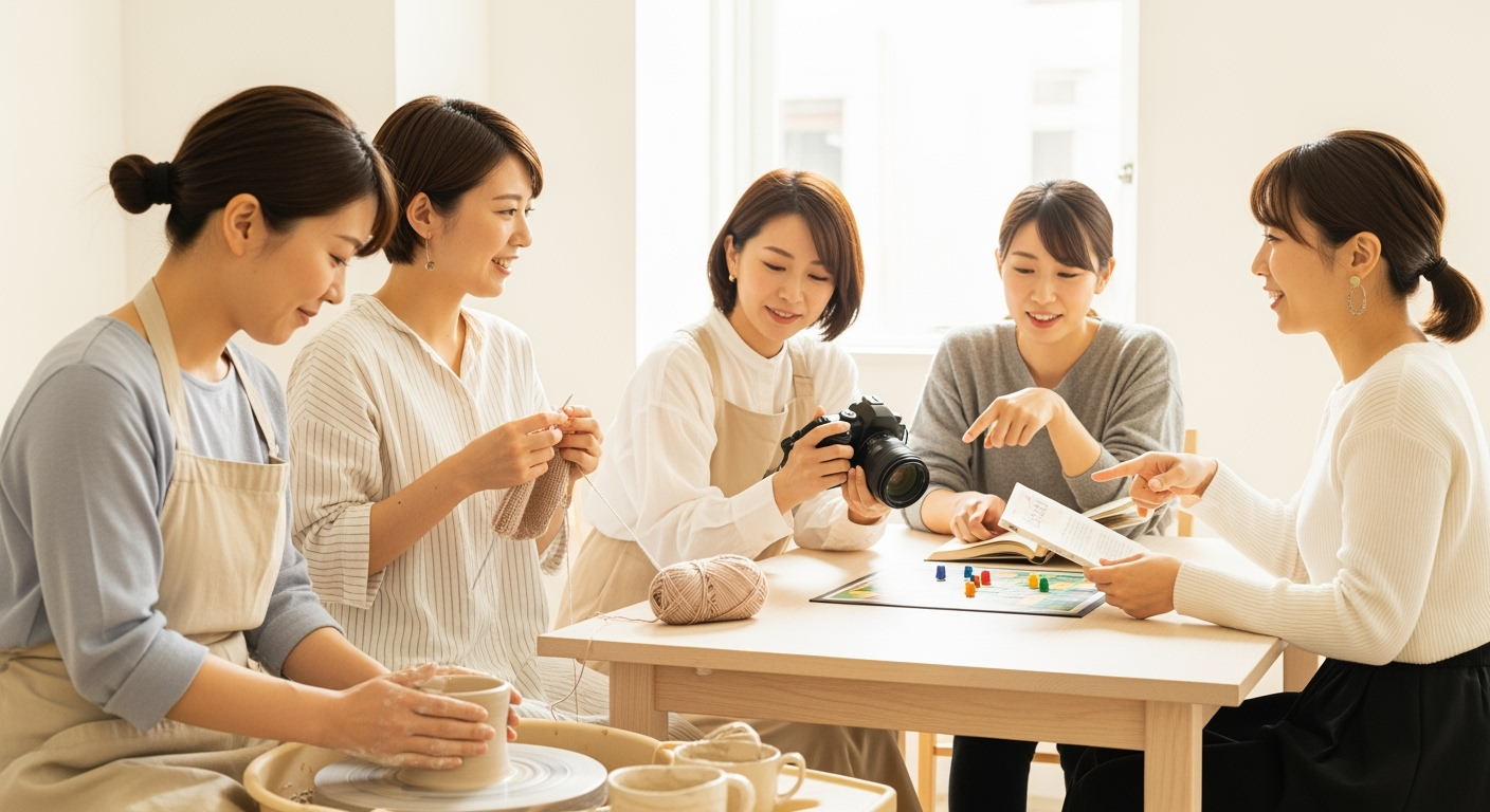 30代40代女性が「趣味仲間がほしい」と思った時の現実的な作り方・続け方